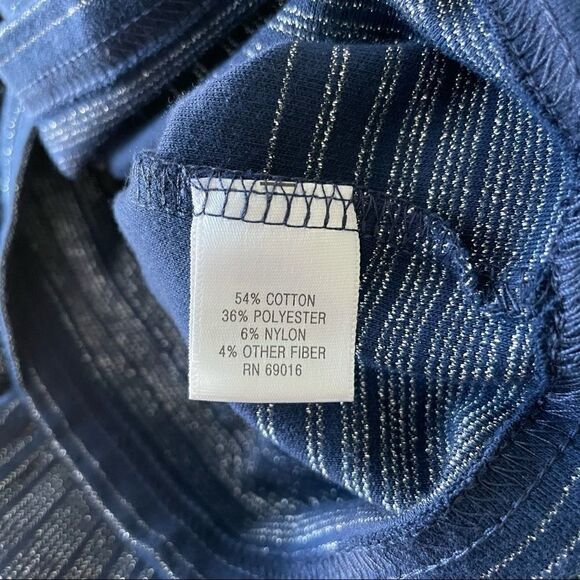 Studio Works Striped Mock Neck Turtleneck- Size 1X - Picture 5 of 5